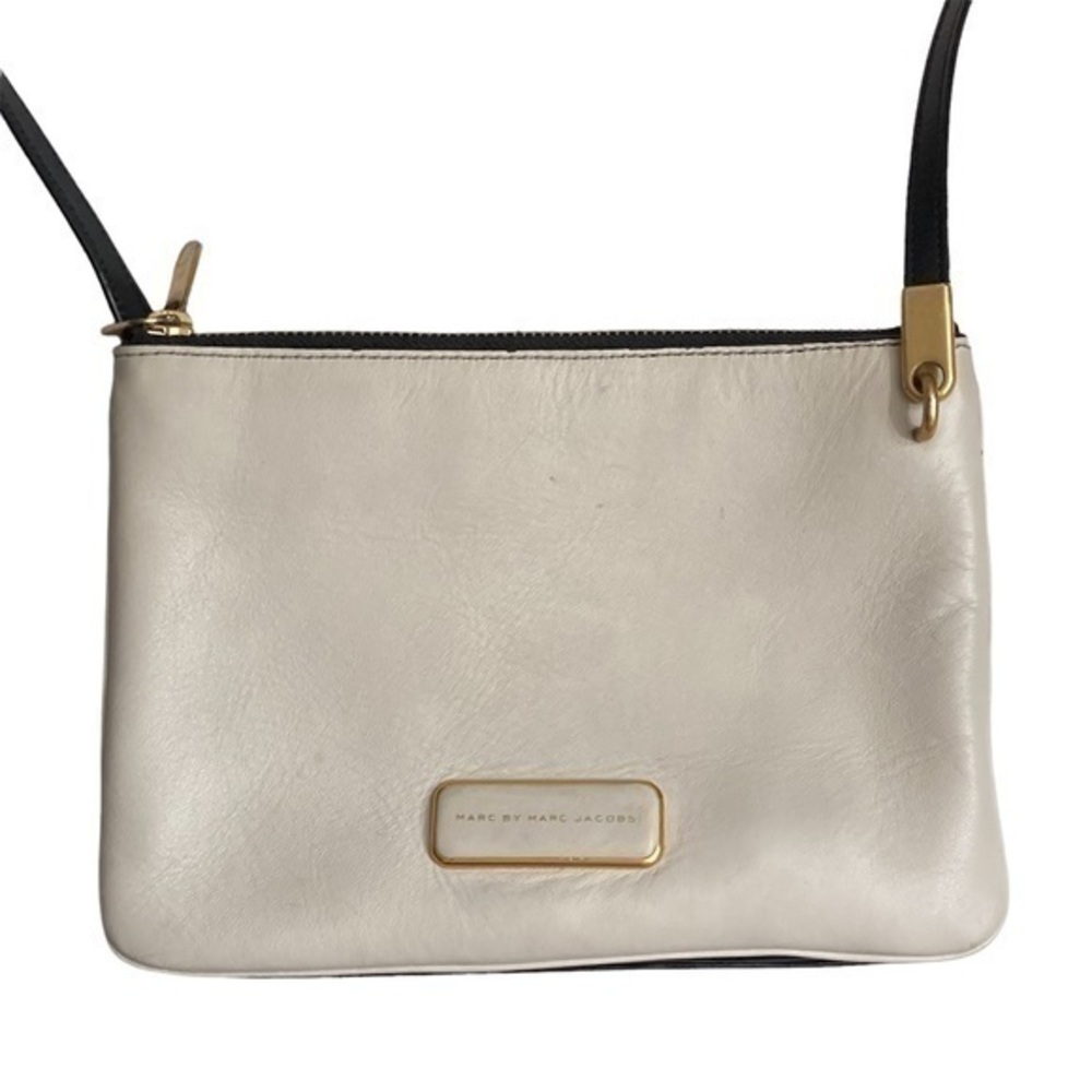 Marc by Marc jacobs light gray and black crossbody bag